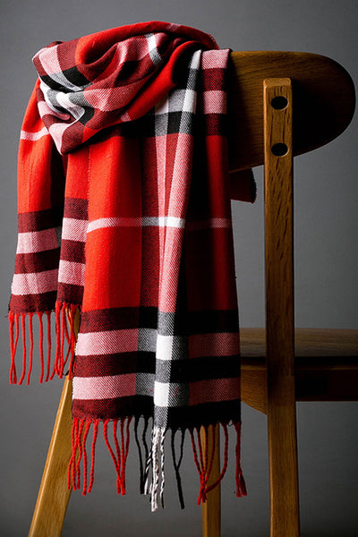 Wool Warm Winter Scarf, Thick Woman Scarf