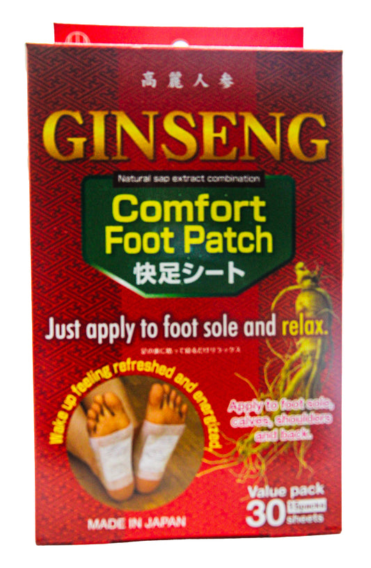 Kokubo Comfort Foot Patch GINSENG - 30 Pack