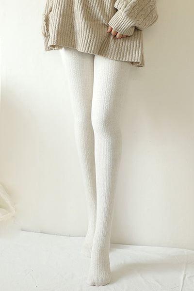 Japanese Thick Twist Pantyhose, Woman Winter Tights