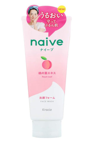 Kracie Naïve Peach Makeup Remover Face Wash 200g