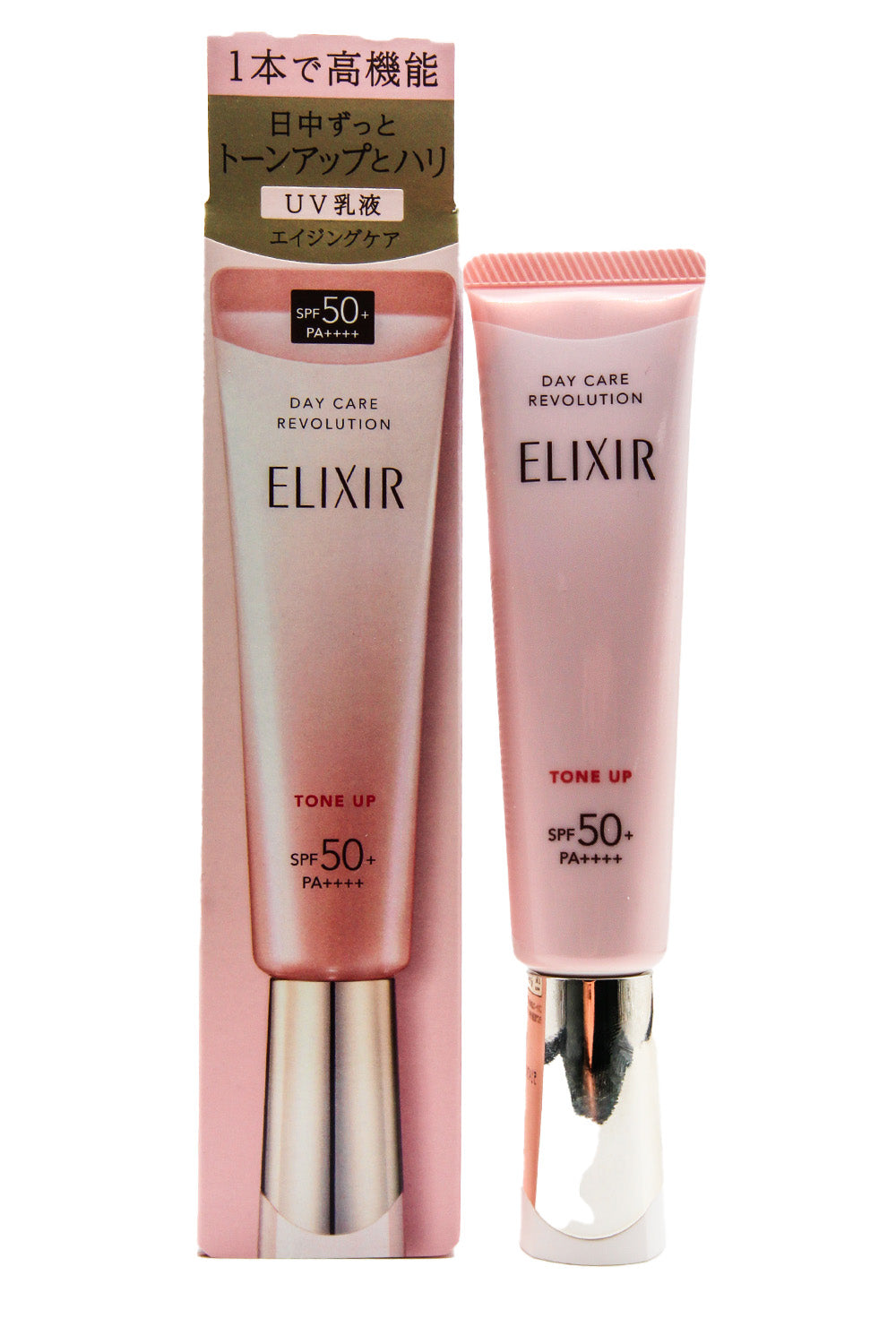 Shiseido Elixir Day Care Revolution Tone Up SPF 50+ Baby Pink 35g