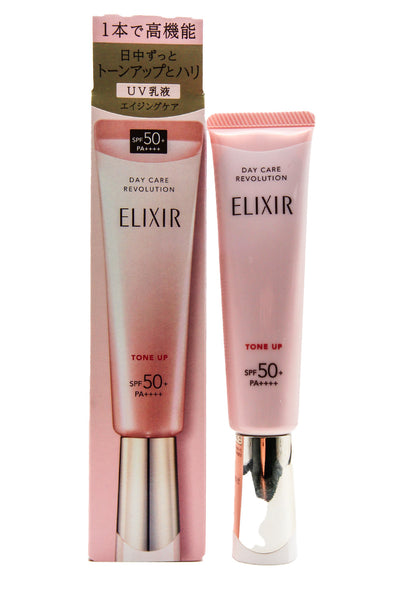 Shiseido Elixir Day Care Revolution Tone Up SPF 50+ Baby Pink 35g