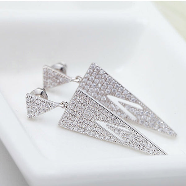 Cubic Zirconia Wedding Earrings, Bridal Earrings, Bridesmaid Earrings