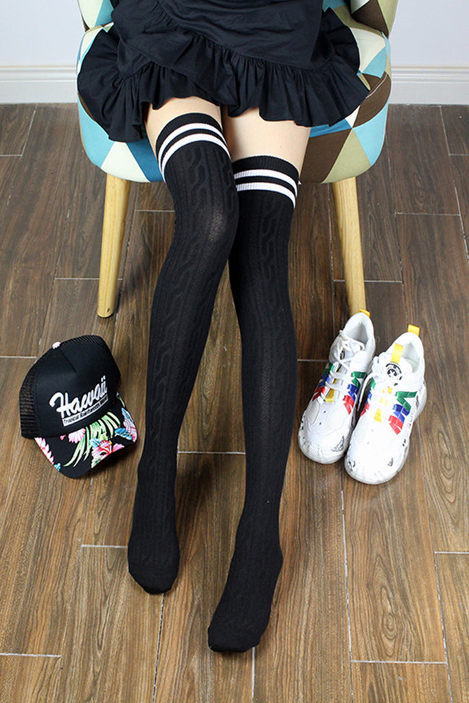 Cute socks, Fun, Quality Korean Socks, Wide Stripes No Show Socks