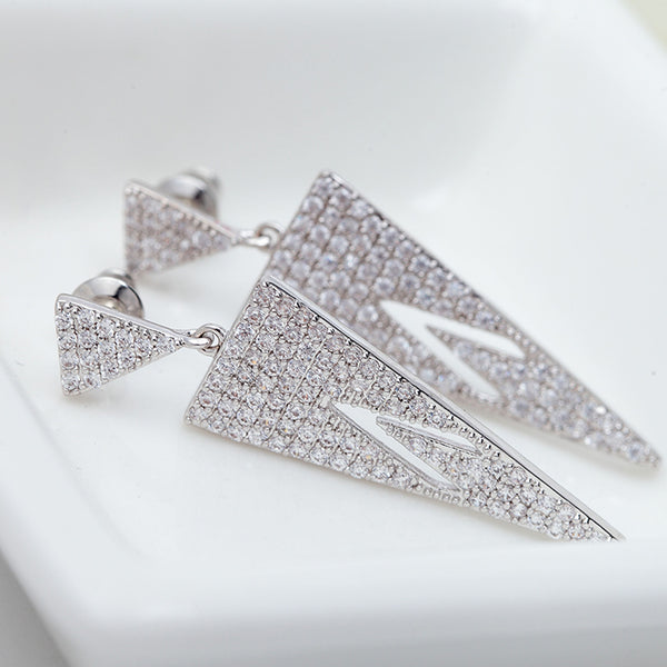 Cubic Zirconia Wedding Earrings, Bridal Earrings, Bridesmaid Earrings