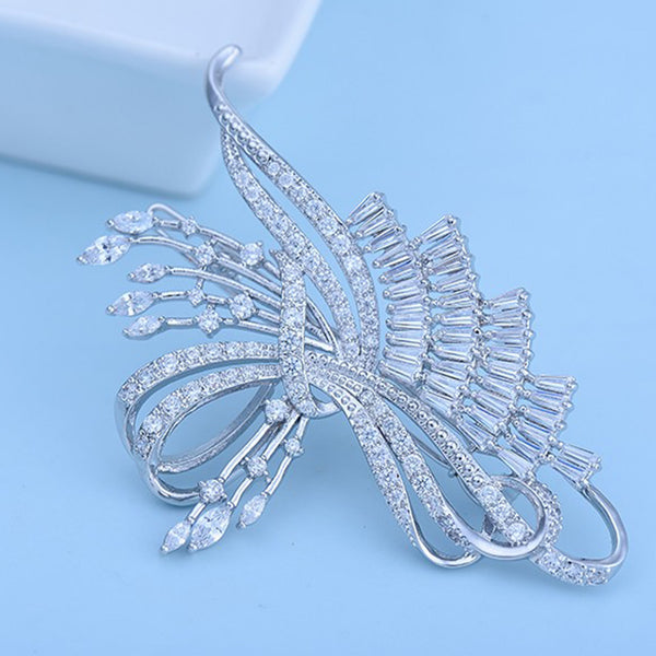 Cubic Zirconia Diamond Hairclip, Wedding Hair Clip, Bridal Hair Clip, Woman Magnificent Bridal Hair Clip