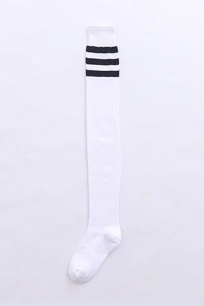 Pink/Light Blue Japanese Winter Extra Long 85cm Thick Over Knee High Socks
