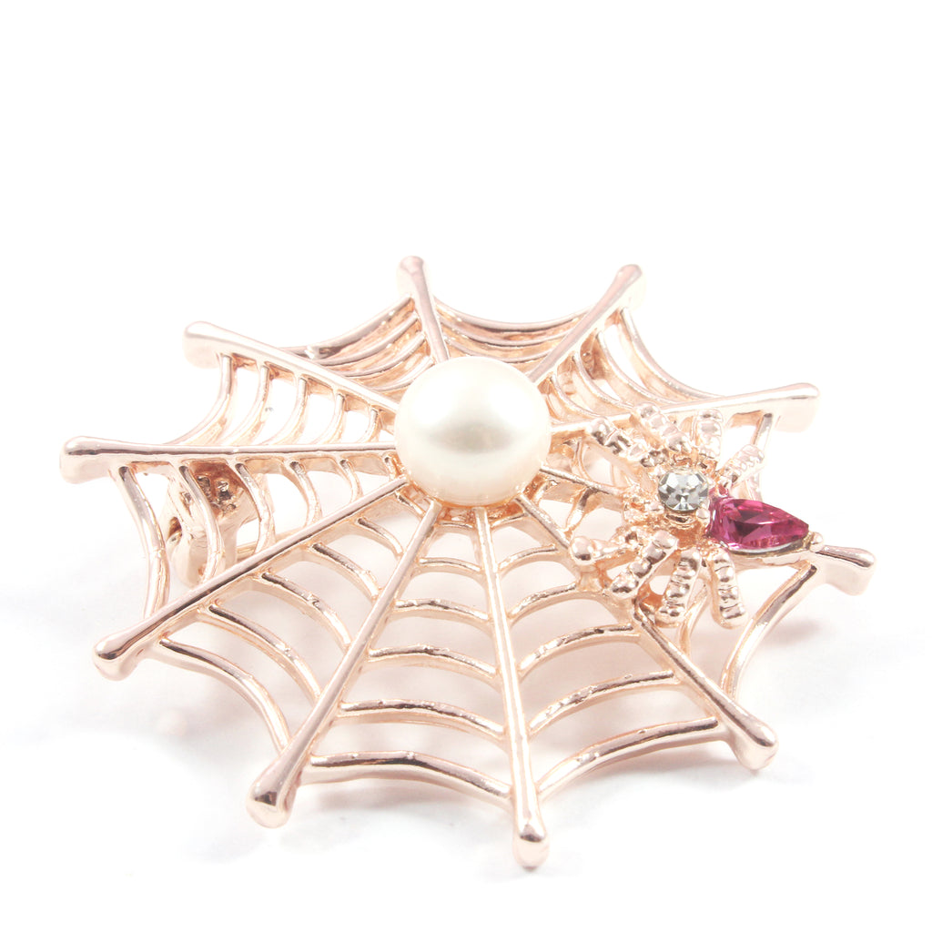 Spider Freshwater Cultured Pearl Brooch 7.5-8.0mm