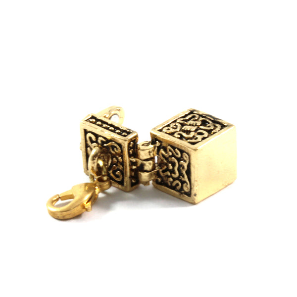 Gold Plated Prayer Box Pendant