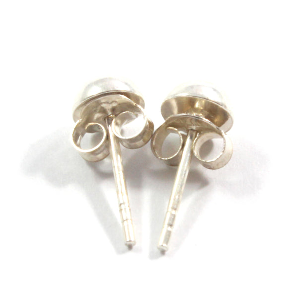 Domed Stud Sterling Silver 925 Earrings
