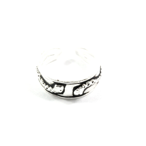 Snake Toe Ring With Sterling Silver 925