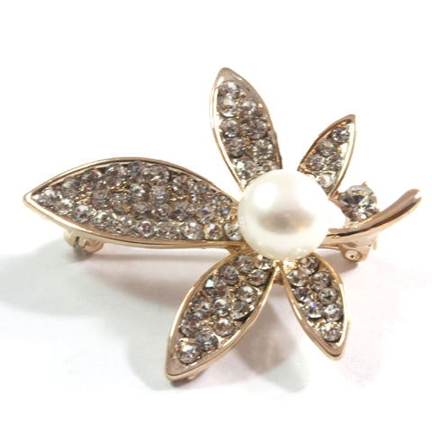 White Freshwater Cultured Pearl Brooch 10.5-11.0mm