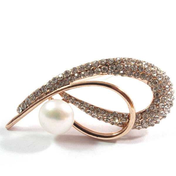 White Freshwater Cultured Pearl Brooch 10.5-11.0mm