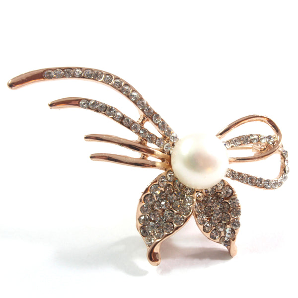 Mouse Freshwater White Cultured Pearl Brooch 10.5-11.0mm