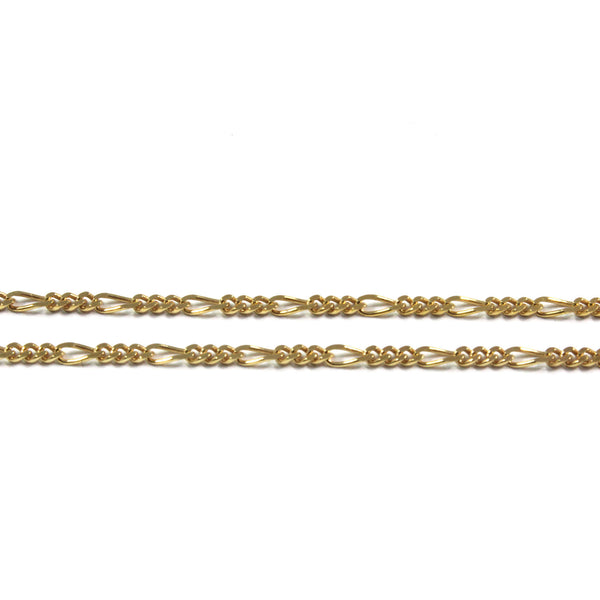 Triple Hard Gold Plated Chain 45cm