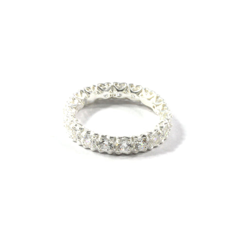 Sparkling Cubic Zirconia Ring with Sterling Silver 925