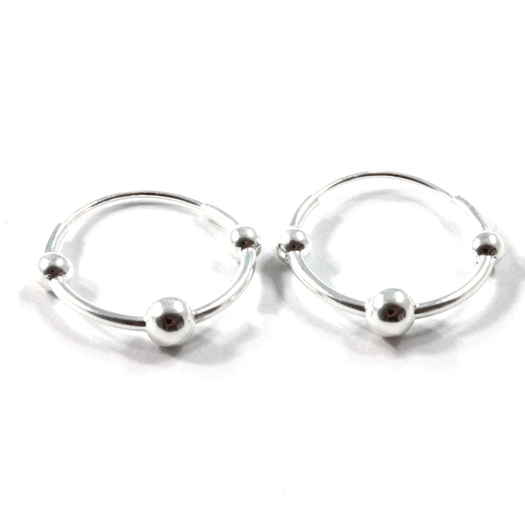 Fashion Hoop Earrings Sterling Silver 925