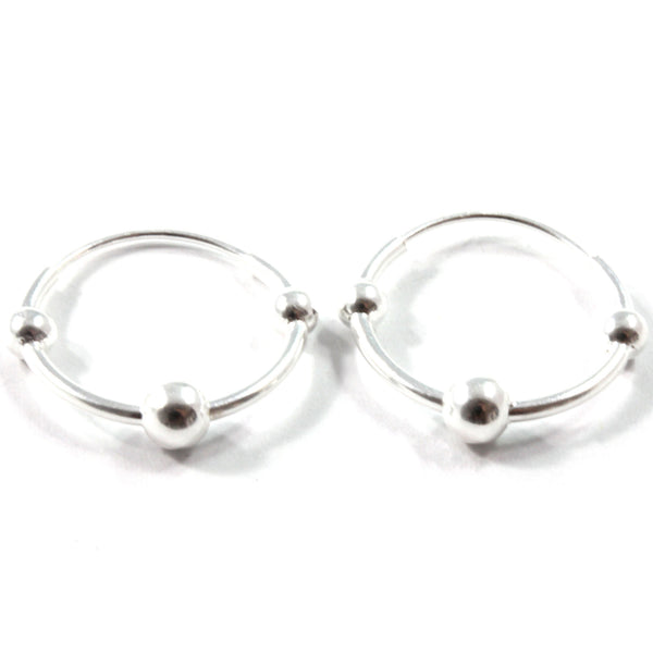 Fashion Hoop Earrings Sterling Silver 925