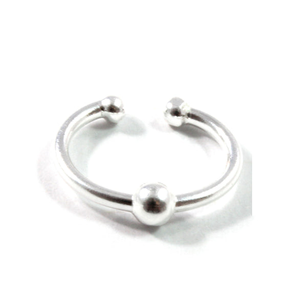 Ear Cuff with Balls Sterling Silver 925