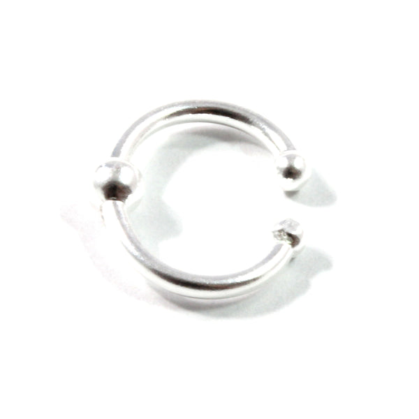 Ear Cuff with Balls Sterling Silver 925