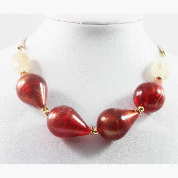 Red Necklace, Handmade Necklace, High Quality Necklace