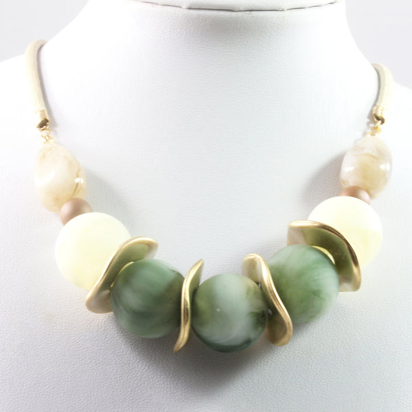 Green Necklace, Handmade Necklace, Good Quality Necklace
