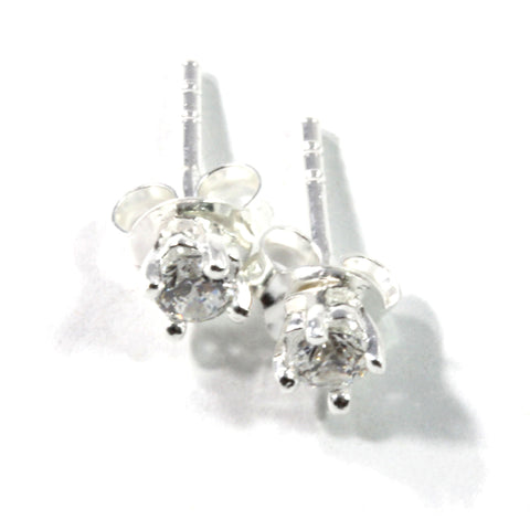 Swarovski Silver Stud Earrings with Sterling Silver 925