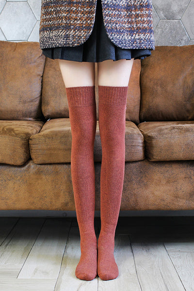 Extra Thick and Warm  Japanese/Korean Style Winter Over The Knee High Socks, Extra Warm Knee High Socks, Her Socks